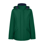 Parka de poliéster reciclado para mujer 400 g/m2 Roly Direct America color verde botella segunda vista