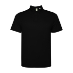 Polo técnico de poliéster reciclado manga corta 125 g/m2 Roly Direct Tormo color negro segunda vista