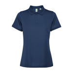 Polo técnico para mujer de poliéster reciclado 125 g/2 Roly Direct Tormo color azul marino segunda vista