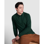 Polo de poliéster y algodón de manga larga 220 g/m2 Roly Direct Carpe color azul marino cuarta vista de uso