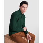 Polo de poliéster y algodón de manga larga 220 g/m2 Roly Direct Carpe color azul marino sexta vista de uso