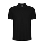 Polo de manga corta en punto piqué 220 g/m2 Roly Direct Pegaso Premium color negro segunda vista