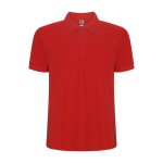 Polo de manga corta en punto piqué 220 g/m2 Roly Direct Pegaso Premium color rojo segunda vista