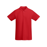 Polo de manga corta de algodón orgánico 210 g/m2 Roly Direct Prince color rojo segunda vista