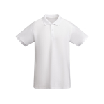 Polo de manga corta de algodón orgánico 210 g/m2 Roly Direct Prince color blanco segunda vista