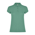 Polo de algodón en punto piqué para mujer 200 g/m2 Roly Direct Star color menta segunda vista