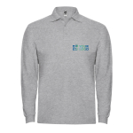 Polo de algodón de manga larga con puños canalé 220 g/m2 Roly Direct Estrella vista principal