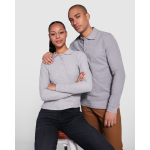 Polo de algodón de manga larga para mujer 220 g/m2 Roly Direct Estrella color azul marino tercera vista de uso