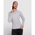 Polo de algodón de manga larga para mujer 220 g/m2 Roly Direct Estrella color azul marino cuarta vista de uso