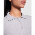 Polo de algodón de manga larga para mujer 220 g/m2 Roly Direct Estrella color azul marino vista detalle 1