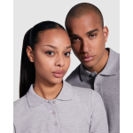 Polo de algodón de manga larga para mujer 220 g/m2 Roly Direct Estrella color azul marino vista detalle 2