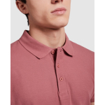 Polo de hombre de algodón punto piqué de hombre 200 g/m2 Roly Direct Star color blanco vista detalle 1