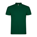 Polo de hombre de algodón punto piqué de hombre 200 g/m2 Roly Direct Star color verde botella segunda vista