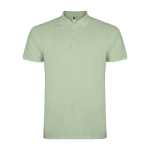 Polo de hombre de algodón punto piqué de hombre 200 g/m2 Roly Direct Star color verde suave segunda vista