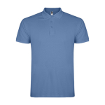 Polo de hombre de algodón punto piqué de hombre 200 g/m2 Roly Direct Star color azul riviera segunda vista