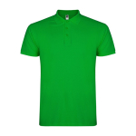Polo de hombre de algodón punto piqué de hombre 200 g/m2 Roly Direct Star color verde bosque segunda vista