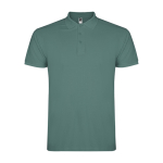 Polo de hombre de algodón punto piqué de hombre 200 g/m2 Roly Direct Star color verde claro segunda vista