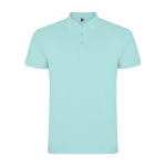 Polo de hombre de algodón punto piqué de hombre 200 g/m2 Roly Direct Star color verde menta segunda vista