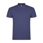 Polo de hombre de algodón punto piqué de hombre 200 g/m2 Roly Direct Star color azul vaquero segunda vista