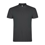 Polo de hombre de algodón punto piqué de hombre 200 g/m2 Roly Direct Star color gris topo segunda vista