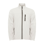 Chaqueta softshell con elastano y cremallera 300 g/m2 Roly Direct Antartida color blanco roto segunda vista