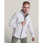 Chaqueta softshell con elastano y cremallera 300 g/m2 Roly Direct Antartida color blanco roto primera vista de uso