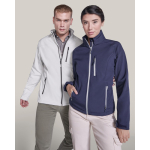 Chaqueta softshell con elastano y cremallera 300 g/m2 Roly Direct Antartida color blanco roto tercera vista de uso