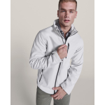 Chaqueta softshell con elastano y cremallera 300 g/m2 Roly Direct Antartida color blanco roto cuarta vista de uso