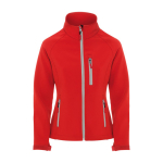 Chaqueta softshell con elastano para mujer 300 g/m2 Roly Direct Antartida color rojo segunda vista