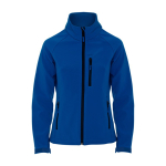 Chaqueta softshell con elastano para mujer 300 g/m2 Roly Direct Antartida color azul real segunda vista