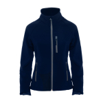 Chaqueta softshell con elastano para mujer 300 g/m2 Roly Direct Antartida color azul marino segunda vista