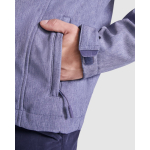 Softshell de 3 capas con bolsillos con cremallera y ajuste inferior Roly Direct Rudolph color negro vista detalle 2