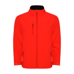 Chaqueta softshell con elastano de 2 capas 300 g/m2 Roly Direct Nebraska color rojo segunda vista