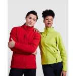 Chaqueta softshell con elastano de 2 capas 300 g/m2 Roly Direct Nebraska color rojo tercera vista de uso