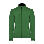 Chaqueta softshell con elastano para mujer 300 g/m2 Roly Direct Nebraska color verde botella segunda vista