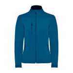 Chaqueta softshell con elastano para mujer 300 g/m2 Roly Direct Nebraska color azul oscuro segunda vista
