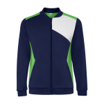 Chaqueta sport de poliéster con cierre frontal 240 g/m2 Roly Direct Leros color verde segunda vista