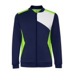 Chaqueta sport de poliéster con cierre frontal 240 g/m2 Roly Direct Leros color verde lima segunda vista