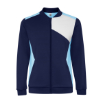 Chaqueta sport de poliéster con cierre frontal 240 g/m2 Roly Direct Leros color azul claro segunda vista