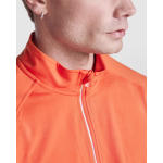 Sudadera técnica de poliéster reciclado 200 g/m2 Roly Direct Estambul color naranja oscuro vista detalle 1