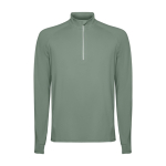 Sudadera técnica de poliéster reciclado 200 g/m2 Roly Direct Estambul color verde oliva segunda vista