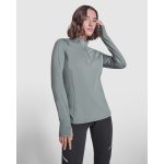Sudadera técnica ecológica para mujer 200 g/m2 Roly Direct Estambul color verde oliva primera vista de uso