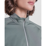 Sudadera técnica ecológica para mujer 200 g/m2 Roly Direct Estambul color verde oliva vista detalle 1