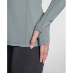 Sudadera técnica ecológica para mujer 200 g/m2 Roly Direct Estambul color verde oliva vista detalle 2