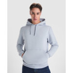 Sudadera personalizada para empresas de 280 g/m2 Roly color azul desteñido primera vista de uso