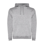 Sudadera de algodón y poliéster 280 g/m2 Roly Direct Urban color gris claro jaspeado segunda vista