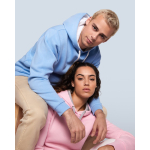 Sudadera personalizada para empresas de 280 g/m2 Roly color azul pastel quinta vista de uso
