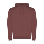 Sudadera de algodón y poliéster 280 g/m2 Roly Direct Urban color rojo desaturado segunda vista