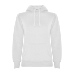 Sudadera de algodón y poliéster slim fit para mujer 280 g/m2 Roly Direct Urban color blanco segunda vista