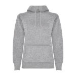 Sudadera de algodón y poliéster slim fit para mujer 280 g/m2 Roly Direct Urban color gris segunda vista
